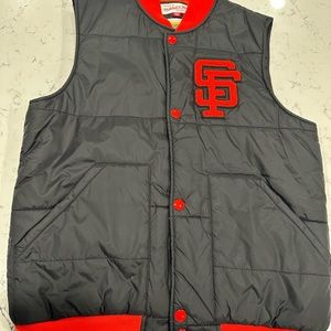 Small Mitchell n ness San Francisco giants vest